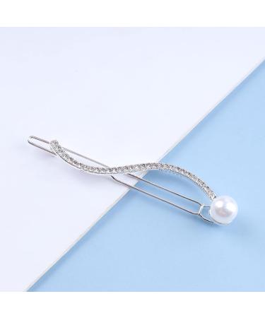 Yheakne Vintage Crystal Hair Clip Silver Cz Hair Pin Clip Rhinestone Hair Barrette Pin Shine Crystal Headpieces Cz Head Clip Headwear Decorative Hair Accessories for Women and Girls Gifts (Silver) - Buy Online on GoSupps.com