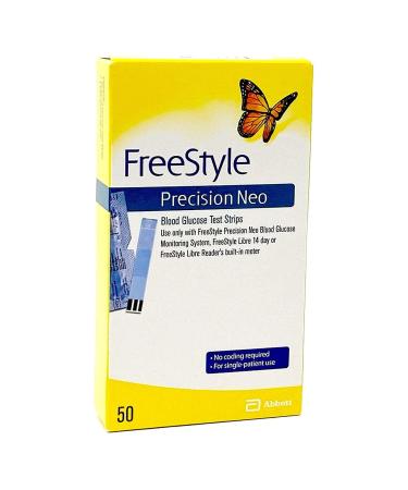 FreeStyle Precision Neo Blood Glucose Test Strips - 50 ct, Pack of 2