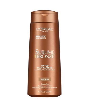 L'Oreal Paris Sublime Bronze Luminous Bronzer Self-Tanning Lotion 6.7 Ounce (Pack of 3)