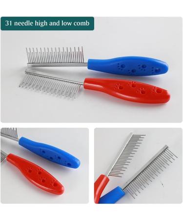 Fellkamm & Desangangelkamm: Premium Cat & Dog Combi Comb for Removing Knotted Hair - 31 Teeth Grooming Tool for Effortless Pet Care - Buy Online on GoSupps.com