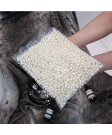 XINHOME 1200-Piece Ivory Round Pearl Makeup Beads for Brushes - Art Faux Pearls for Holding Makeup Brush, Lipstick, Mascara, Eyeliner - 8mm - Buy Online on GoSupps.com