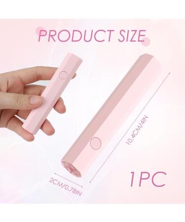Portable Rechargeable Mini UV Nail Lamp - Quick Drying LED Nail Light for Gel Polish and Resin Curing - Pink Gift for Women - Buy Online on GoSupps.com