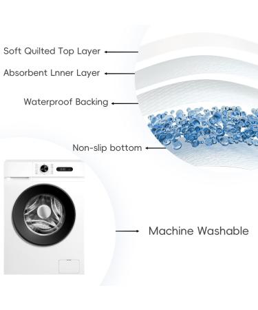 Xinhusu Washable & Reusable Waterproof Incontinence Inlays for Adults & Children | 35x35in Mattress Protection - Buy Online on GoSupps.com