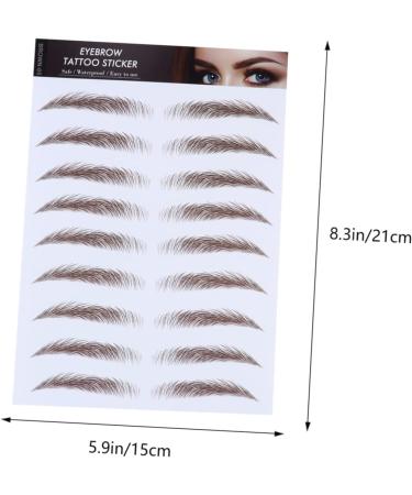FOMIYES 16 Pcs Eyebrow Stickers Waterproof Makeup Hair-like Eyebrows Eyebrow Stencils Shaping Makeup Tools - Buy Online on GoSupps.com