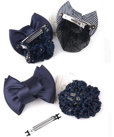 hairnets for bun hair net snoods Net Hair Clip Hair Clip Hair Net 2 Pieces Set Women Bow Hair Clip Hair Clip Net Hair Bun Cover - Buy Online on GoSupps.com
