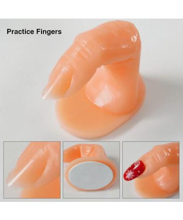 20 Pieces Nail Hand Practice for Acrylic Nails - DIY Nail Art Training Display for Beginners, Lovers, and Salon Artists - Buy Online on GoSupps.com