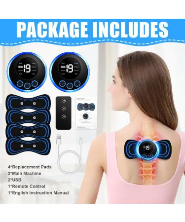 Flintronic Neck Massager - Portable EMS Device | 8 Modes & 19 Steps for Pain Relief | Mini USB Cervical Massage for Arms Shoulders Back & Stomach | International Shipping - Buy Online on GoSupps.com