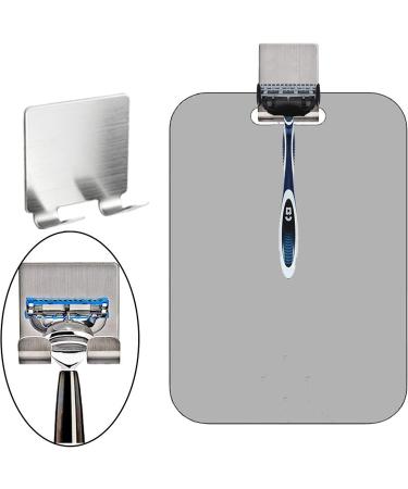 SDlumeiy Fogless Shower Mirror  Includes 1 Adhesive Hooks 1Shaver Hook Frameless Shower Mirror  Anti-Fog Shower Mirror Shaving Wall Hanging Mirror(9.8x7.1inch) - Buy Online on GoSupps.com