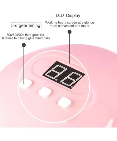54W UV LED Nail Lamp with Automatic Sensor, 18 LEDs, 3 Timers - Nail Polish Dryer for Gel Polish Curing - Buy Online on GoSupps.com