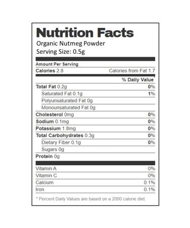 AIVA Organic Nutmeg Powder (Jaifal Powder) - USDA Certified - 100gm - Buy Online on GoSupps.com
