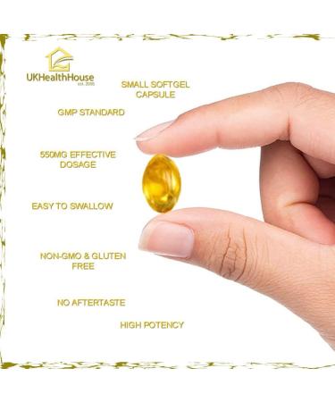 High Strength Cod Liver Oil Softgels 550mg (60 Capsules) with Vitamin A & D, EPA, DHA - 60 Count Pack - Buy Online on GoSupps.com