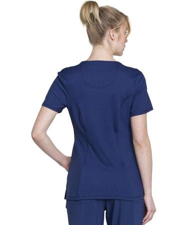 Cherokee Workwear Women's Infinity Crew Neck Scrubs Shirt - Large Navy - Buy Online on GoSupps.com