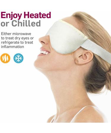 NatraCure Moist Heat Eye Compress - Hot/Cold Microwavable Mask for Dry/Tired Eyes - Relief for Blepharitis, Styes, and Swollen Eyes - Buy Online on GoSupps.com
