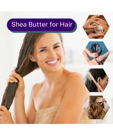 AliBell's Essentials - Shea Butter Cream - 8 oz Jar - Organic Shea Butter Raw Unrefined - Moisturizer for Dry Skin and Hair |Restores Skin Elasticity and Promotes Collagen Production - Buy Online on GoSupps.com