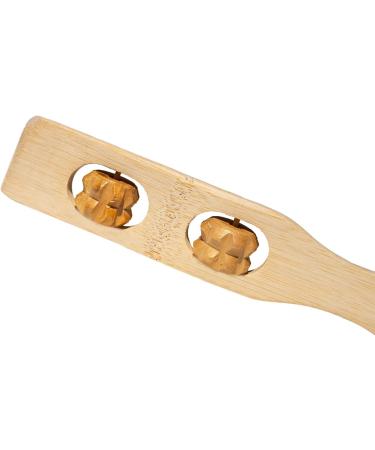 Chinchilla Eco Back Scraper with Massage Rollers - 100% Natural Bamboo | 46 cm | Relaxation & Well-Being | Eco-Friendly & Durable Back Massager - Buy Online on GoSupps.com