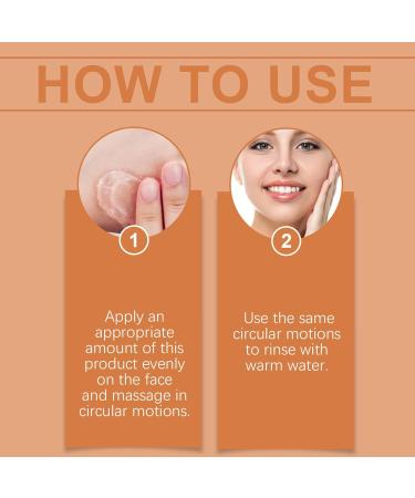 Dnyun Facial Exfoliating Gel Orange Facial Exfoliation Gel Face Hydrating Cleansing Gels Orange Exfoliating Moisturizing Face Gels (2pcs) - Buy Online on GoSupps.com