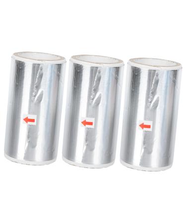 Beavorty 3Rolls nail foil nail art remover tinfoil nail art nail soak off foil Manicure Polish Remover Pads gold foil nails Nail Remover Foil Wraps aluminium nail tool thin section Tin foil