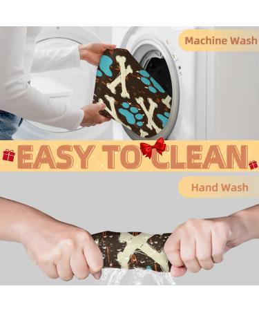 Bone Paw Print Beard Bib - Non-Stick Waterproof Grooming Cape for Men | Hair Catcher & Trimming Apron with Suction Cups | Perfect Gifts for Men - Buy Online on GoSupps.com