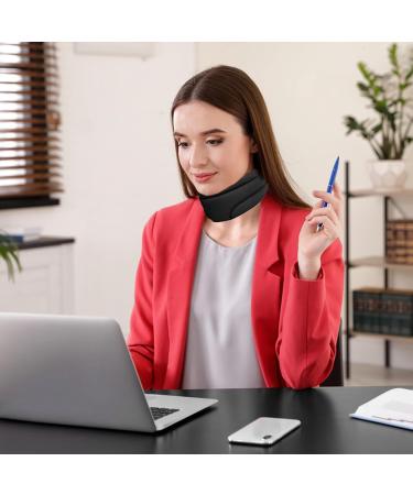 FEXPDL Cervicorrect Neck Brace Soft Foam Neck Brace Universal Cervical Collar Adjustable Neck Cervical Neck Brace for Snoring(black - Buy Online on GoSupps.com