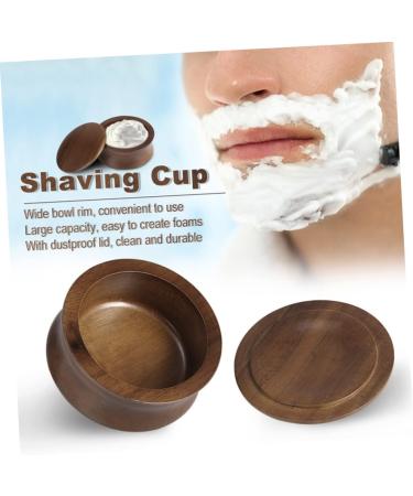 Minkissy Shaving Bowl with Lid | Men's Shaving Foam Bowl Kits | Travel Accessories & Clean Shaving Shells - Buy Online on GoSupps.com