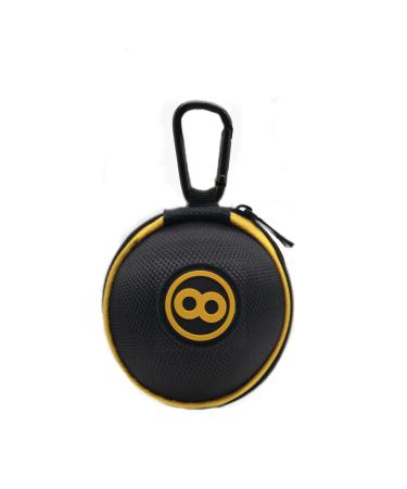CUEELF Clip-on Cue Ball Case Cue Ball Bag for Attaching Cue Balls Billiard Ball Bag Carrying Cue Ball Case Holeder Yellow