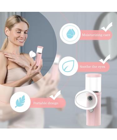 Face Mister Portable Nano Mist Sprayer 4.25x1.26x1.26in Personal Skin and Eye Spa Handheld Humidifier Device Eyelid Care for Face Moisturizing Home Use Travel - Buy Online on GoSupps.com