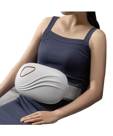 Rkxkj abdominal massage device bian stone abdominal cease 3 modes 3 speeds 2 steps hot compress with constant temperature 10-minute automatic shutdown for relief of flatulence