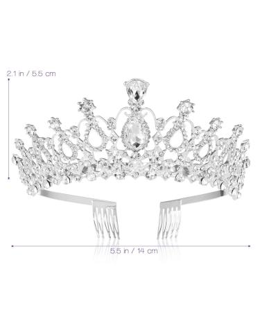 Frcolor Bridal Crystal Headband Crown Tiara - Elegant Wedding & Party Accessories for Brides & Celebrations - Buy Online on GoSupps.com
