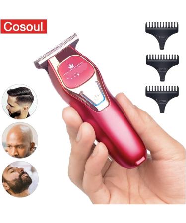 Mini Portable Electric Hair Trimmer - Small Hair Clipper for Bald Heads & Easy Haircuts - Fashion Red - Buy Online on GoSupps.com