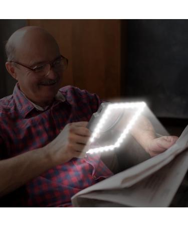 OBOVO 4X Magnifying Glass with 36 LED Lights - Ideal for Low Vision & Seniors - Buy Online on GoSupps.com