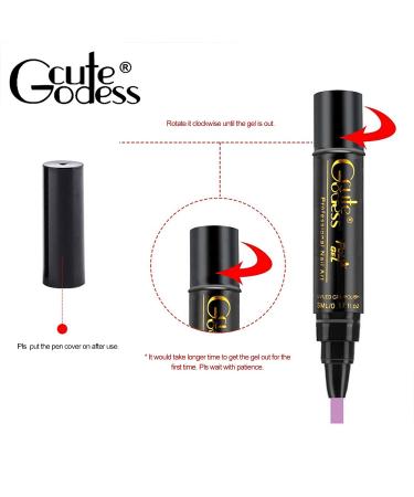 Gel Nail Polish Pen Set - 6pcs, One Step 3 in 1 Soak Off UV LED Lamp Gel Nail Kit - Buy Online on GoSupps.com