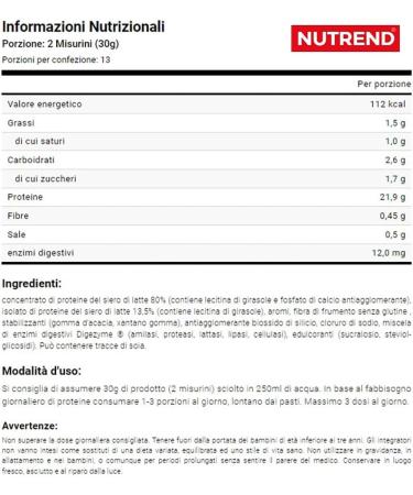 Nutrend 100% Whey Protein Chocolate Coconut 1000g | Premium International Shipping - Buy Online on GoSupps.com