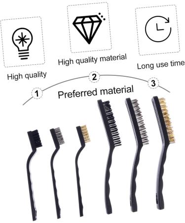 Mobestech 2 Nylon Wire Brush Set - Stainless Steel Cleaning Brushes for Welding Automotive & Antistatic Use - Buy Online on GoSupps.com