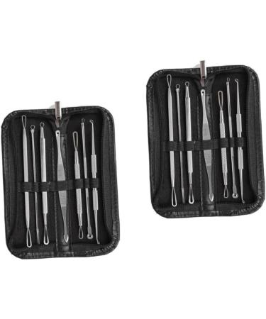 DRESSOOS 14 Pcs Blackhead Removal Tool Extractor Tools Comedone Extractor Blackhead Extractor Silver - Buy Online on GoSupps.com