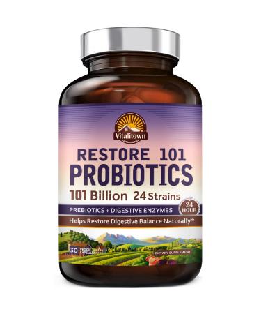 Vitalitown Probiotics Restore 101 Billion CFUs 24 Strains - 30 Caps