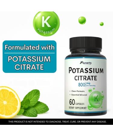 Potassium Citrate | Citrate Capsules| potassiumm Supplement | CitratePotassium Capsules | Capsule for Men & Women - 60 Capsule (Pack 3) - Buy Online on GoSupps.com