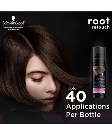 Schwarzkopf Root Retouch Instant grey root coverage spray for regrowth sweat and rain resistant temporary roots spray Brown 70g (Pack of 2) Light Brown 120 g (Pack of 2) - Buy Online on GoSupps.com