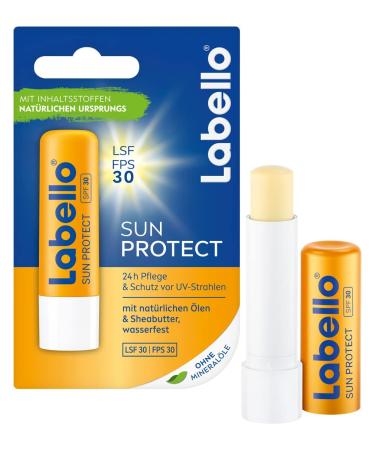 Labello Sun Protect (4.8 g) waterproof lip care pencil with sun protection (LSF 30) lip care without mineral oils 4.8g - old version