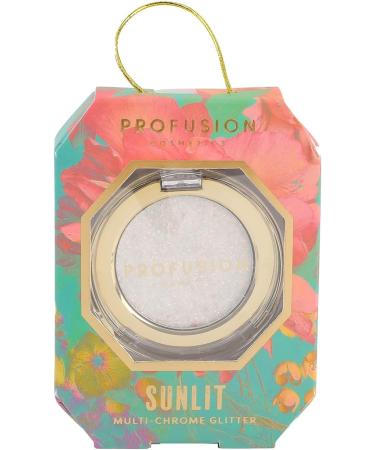 Profusion Cosmetics Sunlit Multi-Chrome Glitter Makeup - Lightweight Easy-Blend Pressed Glitter Pigment for Ultimate Summer Glow - Buy Online on GoSupps.com