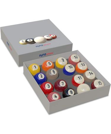 Dynasphere Silver Pool Balls Set - 1 Cue Ball, 7 Striped Balls, 8 Solid Balls - Buy Online on GoSupps.com