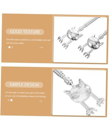 Minkissy 2-Piece Back Scratchers | Stainless Steel Anti-Itching Long Handle Body Scratch Stick - Buy Online on GoSupps.com