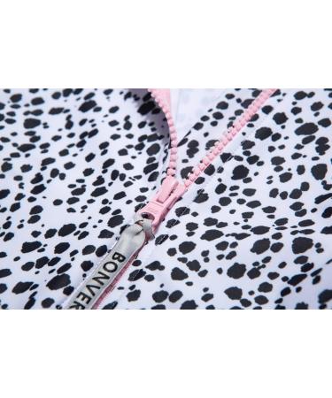 Bonverano Baby Girls Swimsuit UPF 50+ Long-Sleeve Zipper Bathing Suit 18-24 Months Black White - Buy Online on GoSupps.com