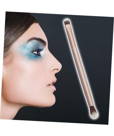 Double Ended Eyebrow & Eyeshadow Brush - Soft Vegan Bristles for Precision & Blending | Versatile Makeup Tool - Buy Online on GoSupps.com