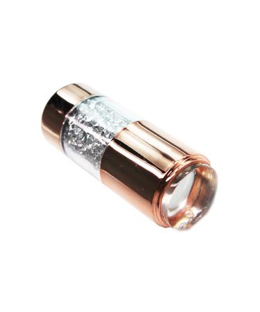 KM-Nails designer stamp with silver crystals