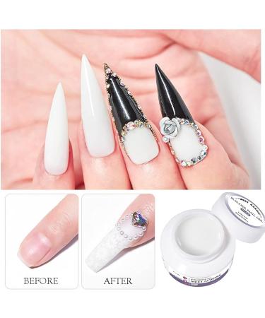 Gel Builder for Nails 3 Colours 20 g Clear Pink White Nail Extension Gel Kit Hard Gel for Nails Builder Nail Gel Kits with Nail Shapes and Acrylic Nail Brush for Nail Art Manicure - Buy Online on GoSupps.com
