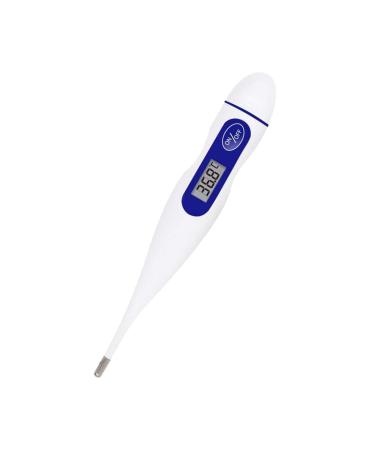 AVO+ Personal Digital Thermometer Easy to Use Thermometer for Adults Children Babies and Seniors Temperature Checker With High/Low Temperature Alarm White