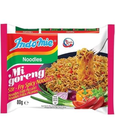 Indomie Mi Goreng Stir Fry Spicy Noodles 80g (Pack of 20) | Authentic Indonesian Instant Noodles | Versatile Meal Option | Ready in 3 Minutes - Buy Online on GoSupps.com