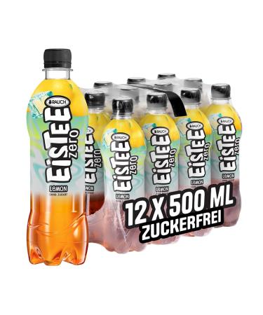 Smoke zero lemon |Sugar -free thirst quencher with lemon taste |Earcea made of black tea and rosehip |Low -calorie drink for every day |12x 500ml Pet bottle - Buy Online on GoSupps.com