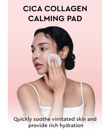 Buy Bewants Cica Collagen Calming Facial Toning Pads - 60 Pads with Centella Asiatica & Triple Hyaluronic Acid - Instant Soothing & Moisturizing with Hygienic Pincers International Shipping Available - Buy Online on GoSupps.com