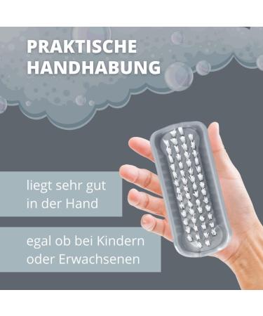 Parsa Beauty Double-Sided Nail Brush Set - 5 Gray Hand Brushes for Bathroom Toilet & Workshop Cleaning - Buy Online on GoSupps.com